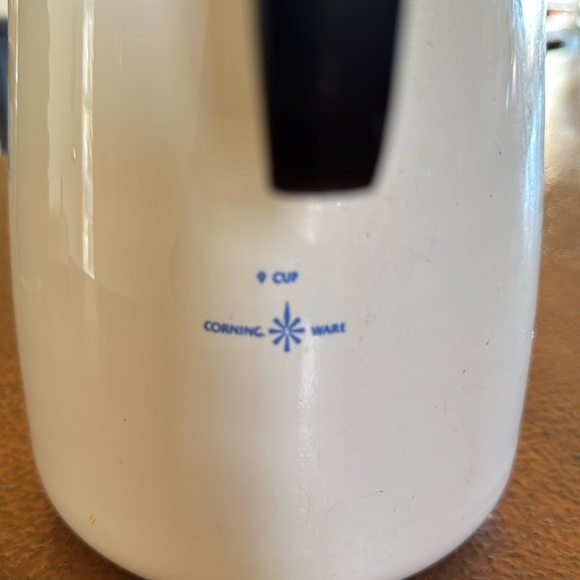 Vntg 9 cup Corningware Cornflower percolator - Picture 2 of 4